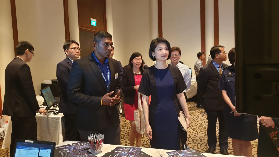 A Concorde Security staff with MP Sun Xueling at the Annual Hotel Security Awards Presentation and Hotel Security Conference 2019