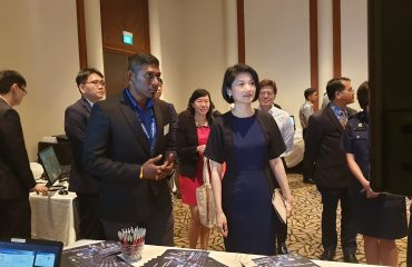 A Concorde Security staff with MP Sun Xueling at the Annual Hotel Security Awards Presentation and Hotel Security Conference 2019